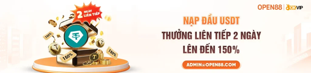 open8808 nạp đầu usdt thưởng liên tiếp 2 ngày